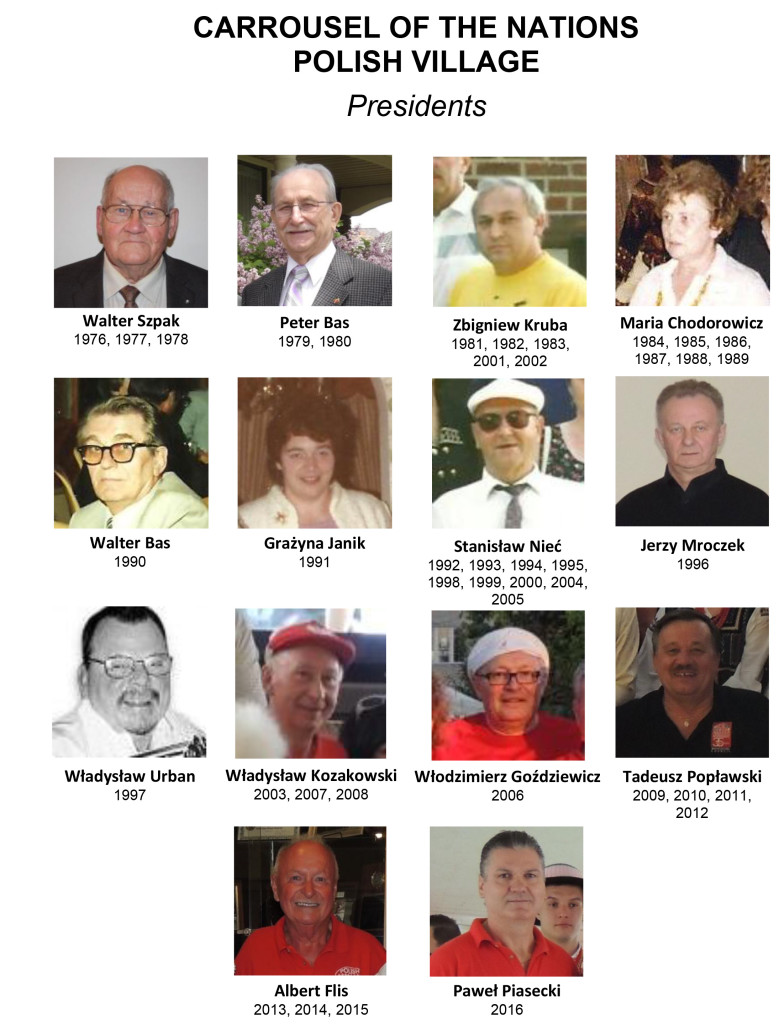 Past Presidents of the Polish Village
